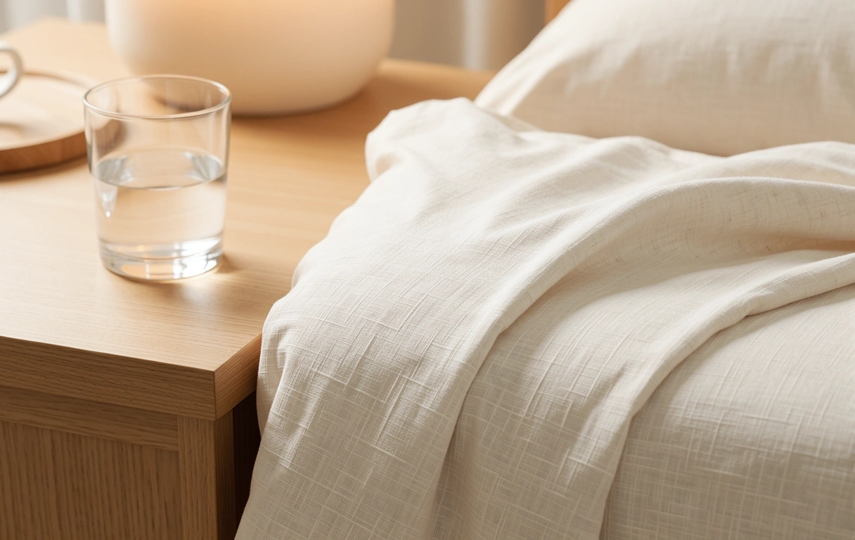 Atmosphärisches Schlafzimmer-Detail